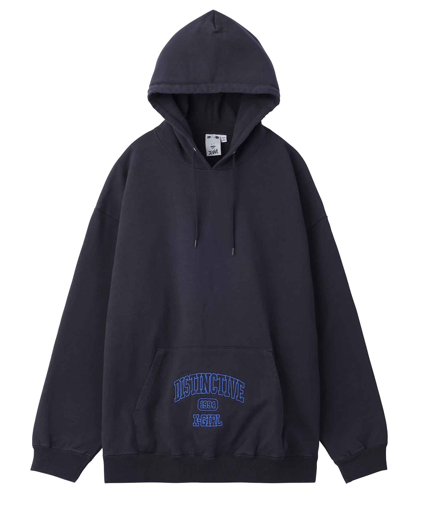 SATIN PATCH SWEAT HOODIE