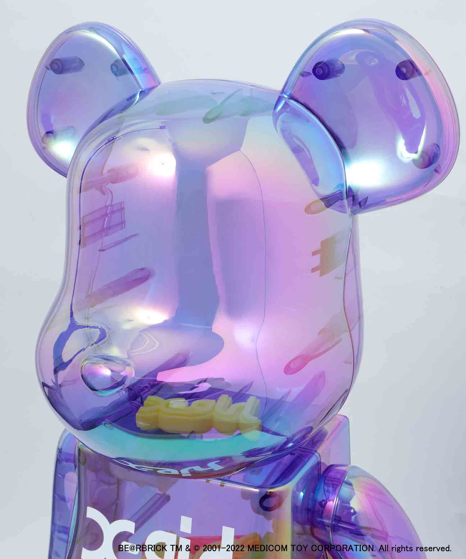 Medicom Toy BEARBRICK X-Girl Iridescent Set 100% And 400