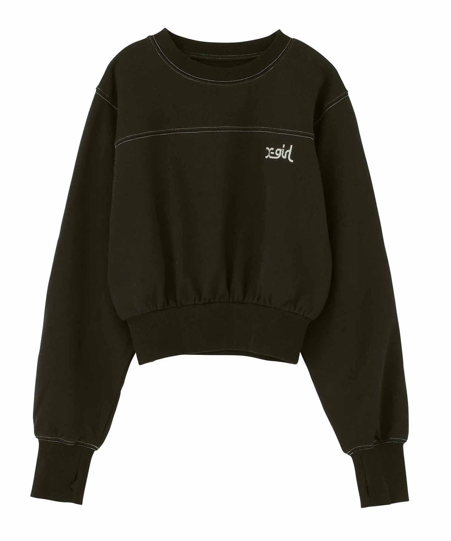 Shop the X-girl Compact Sweat Top - Real Girls' Streetwear at X