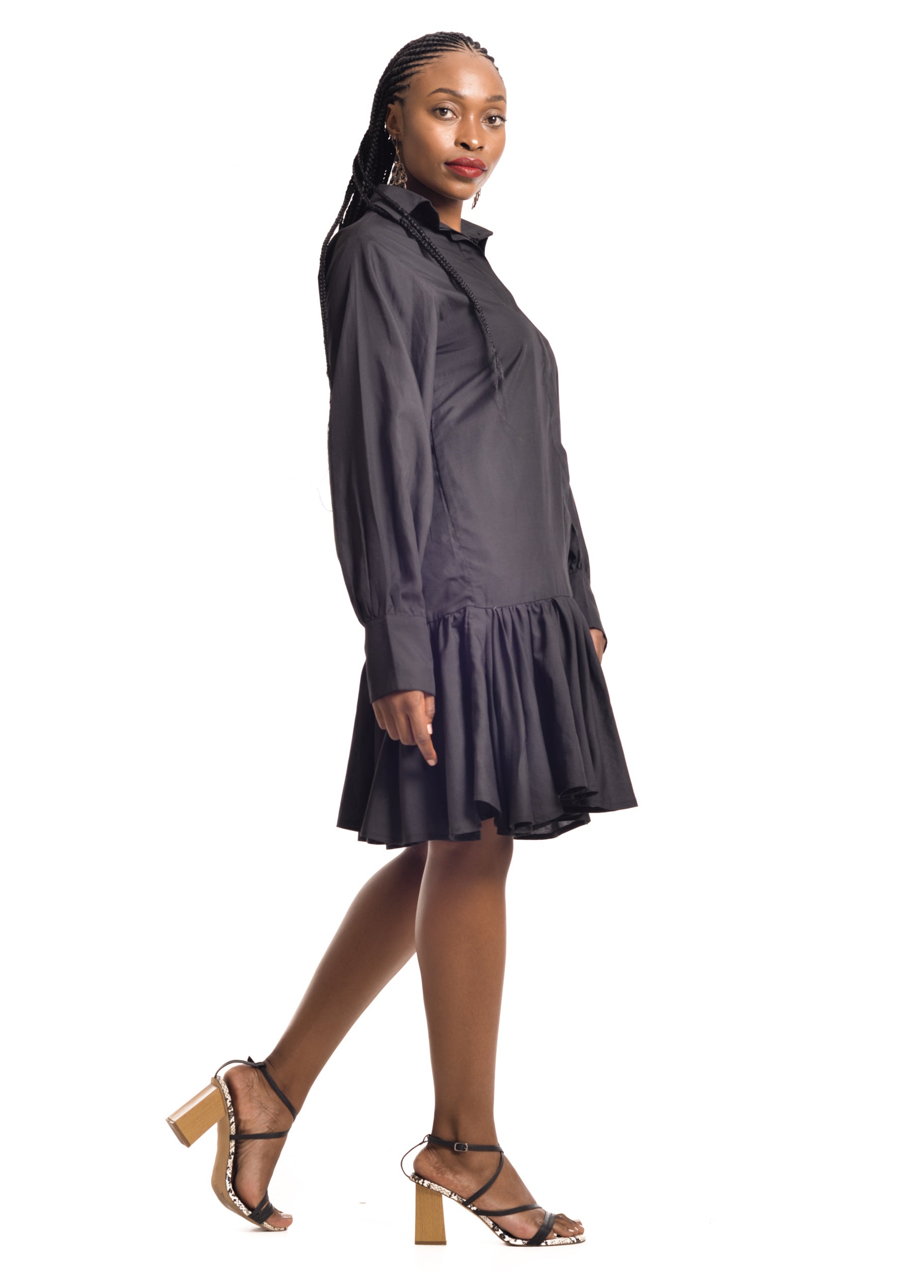 Amelia Wearhouse - Long Sleeve Frill Dress – RIGHTLAND