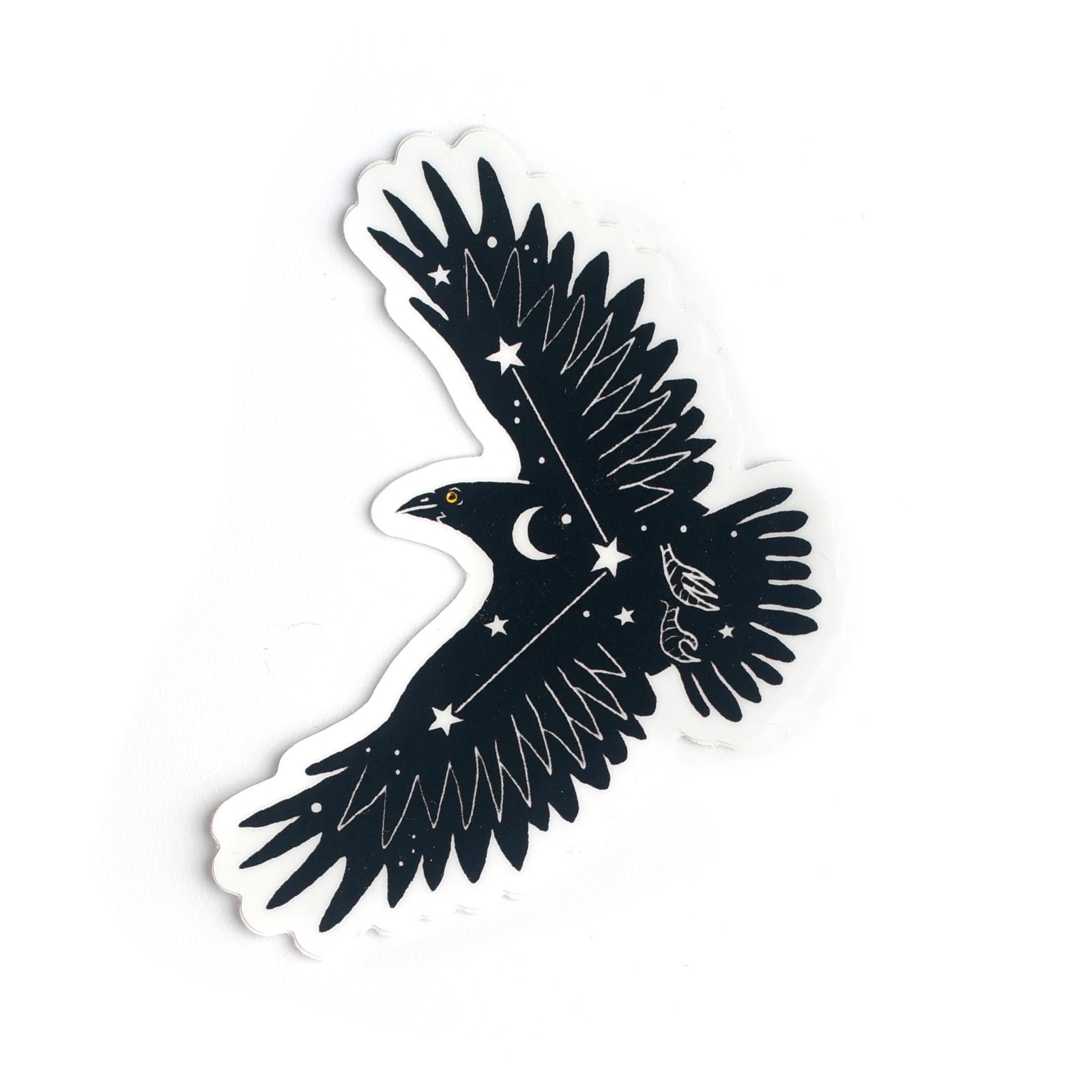 Cosmic Crow Vinyl Sticker