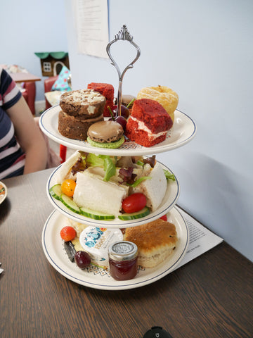 What does the Cream Tea at Cosy Cat Cafe Look Like 