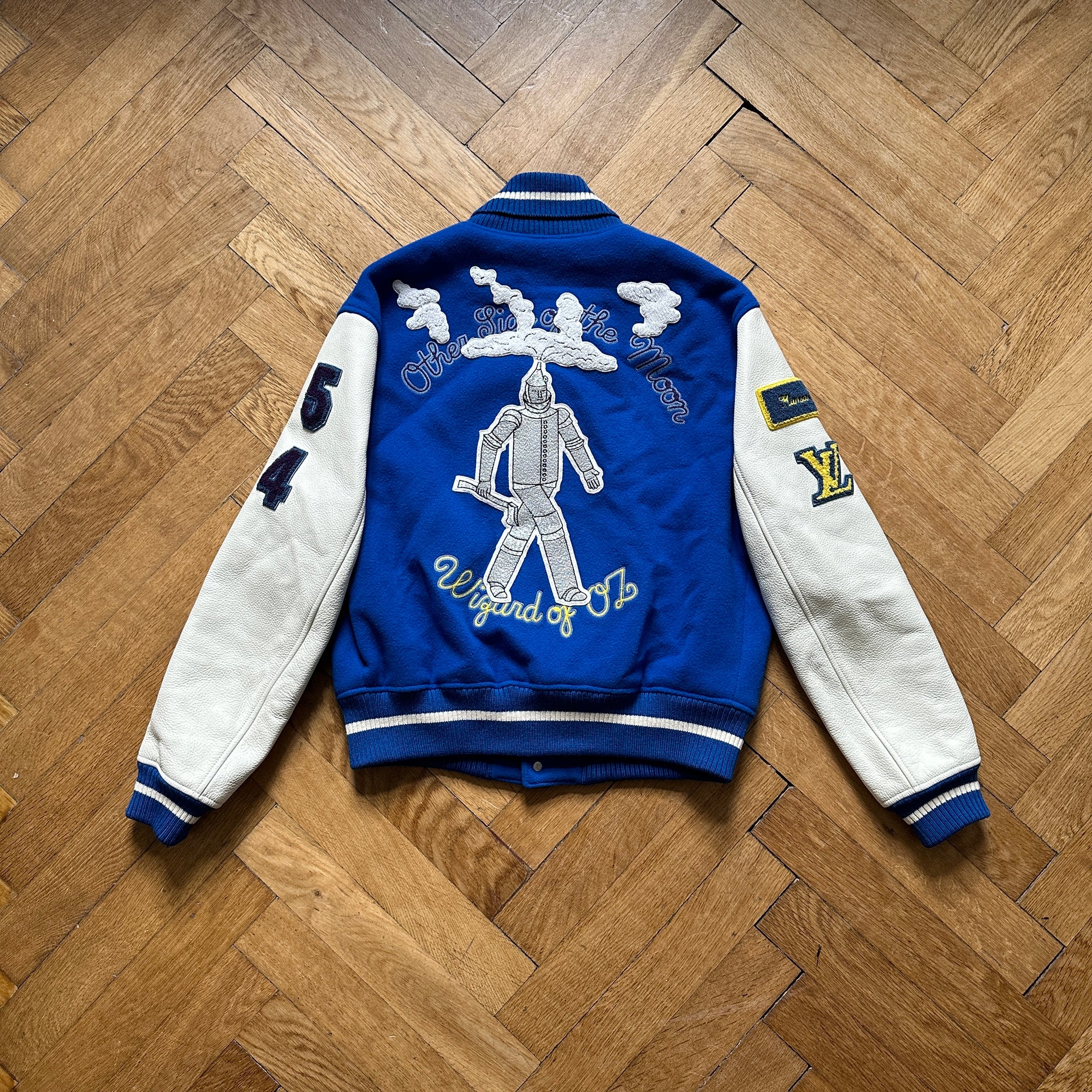 PLAIN RAINBOW WIZARD OF OZ VARSITY JACKET