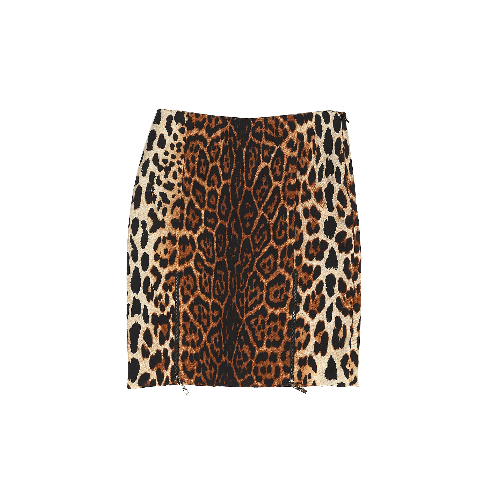 dior leopard skirt