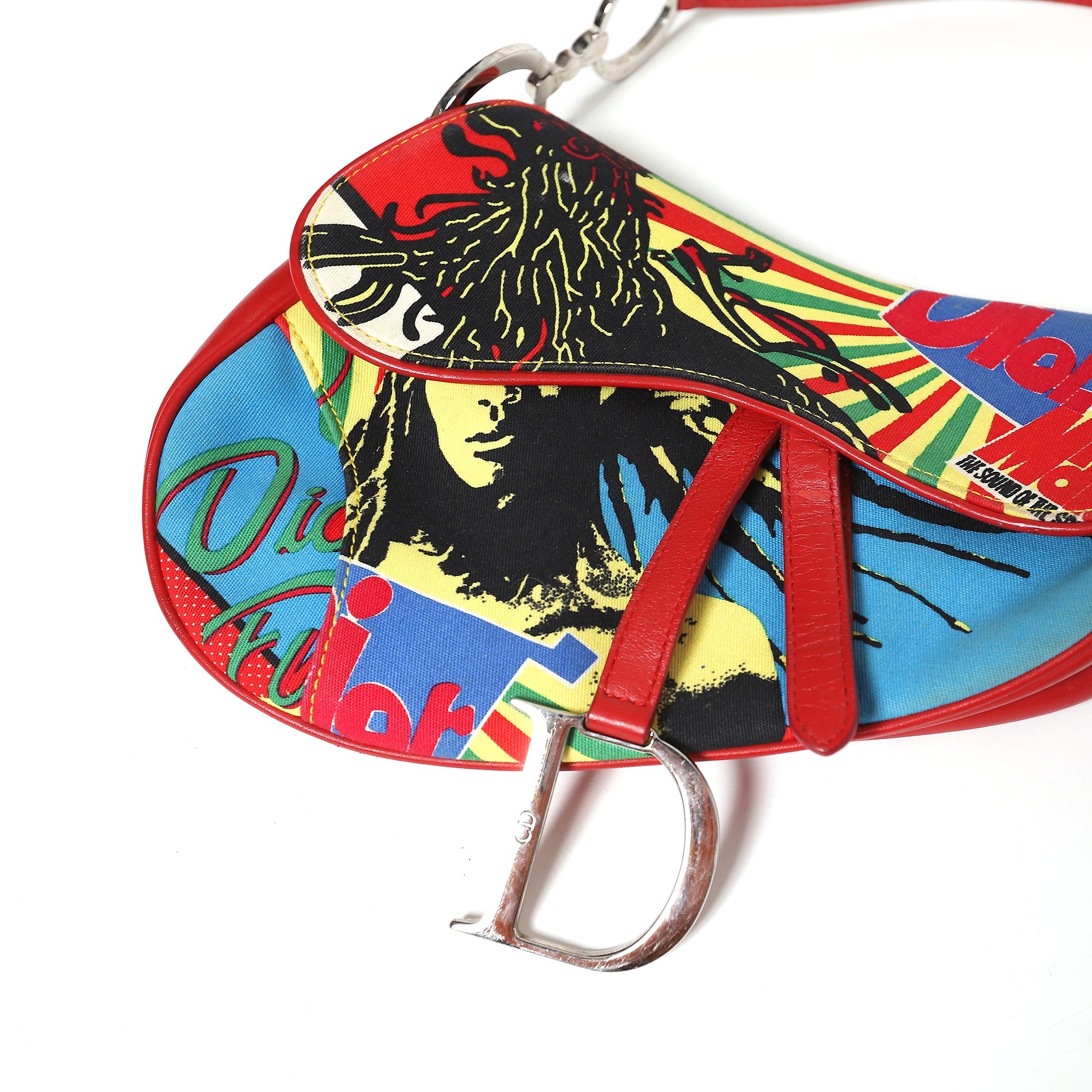 dior bob marley saddle bag