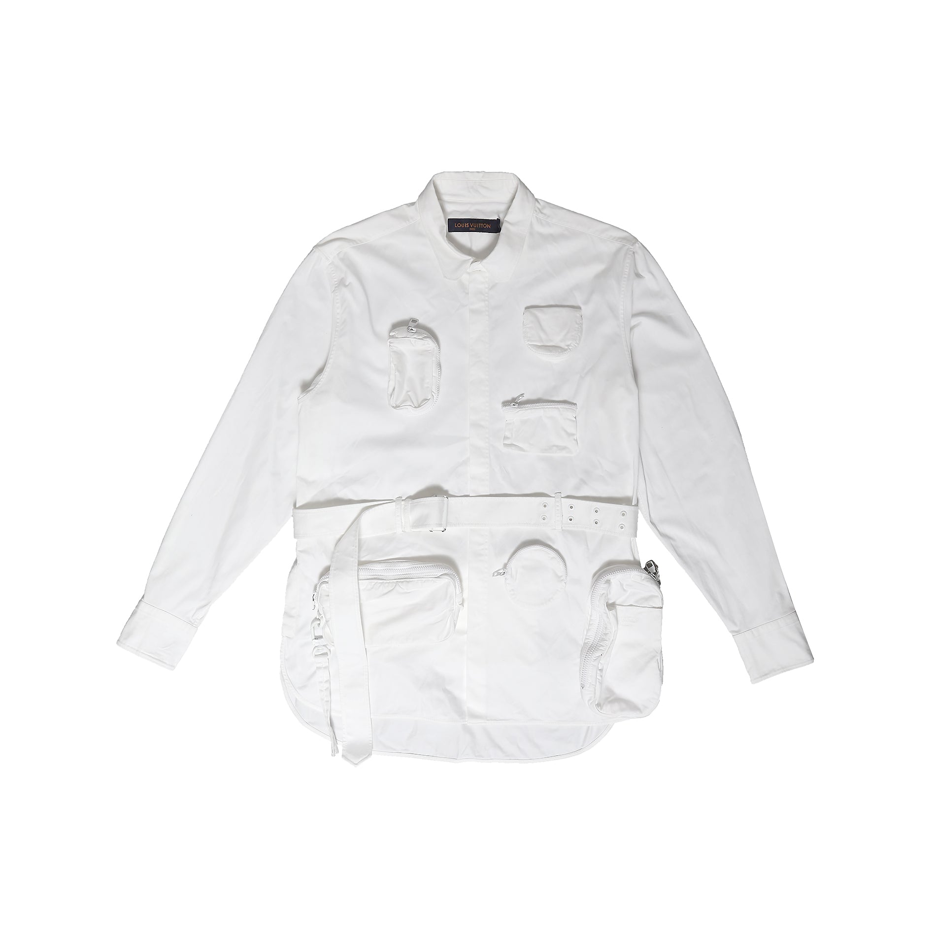 Louis Vuitton FW19 Gray Backpack Shirt by Virgil Abloh - Ākaibu Store