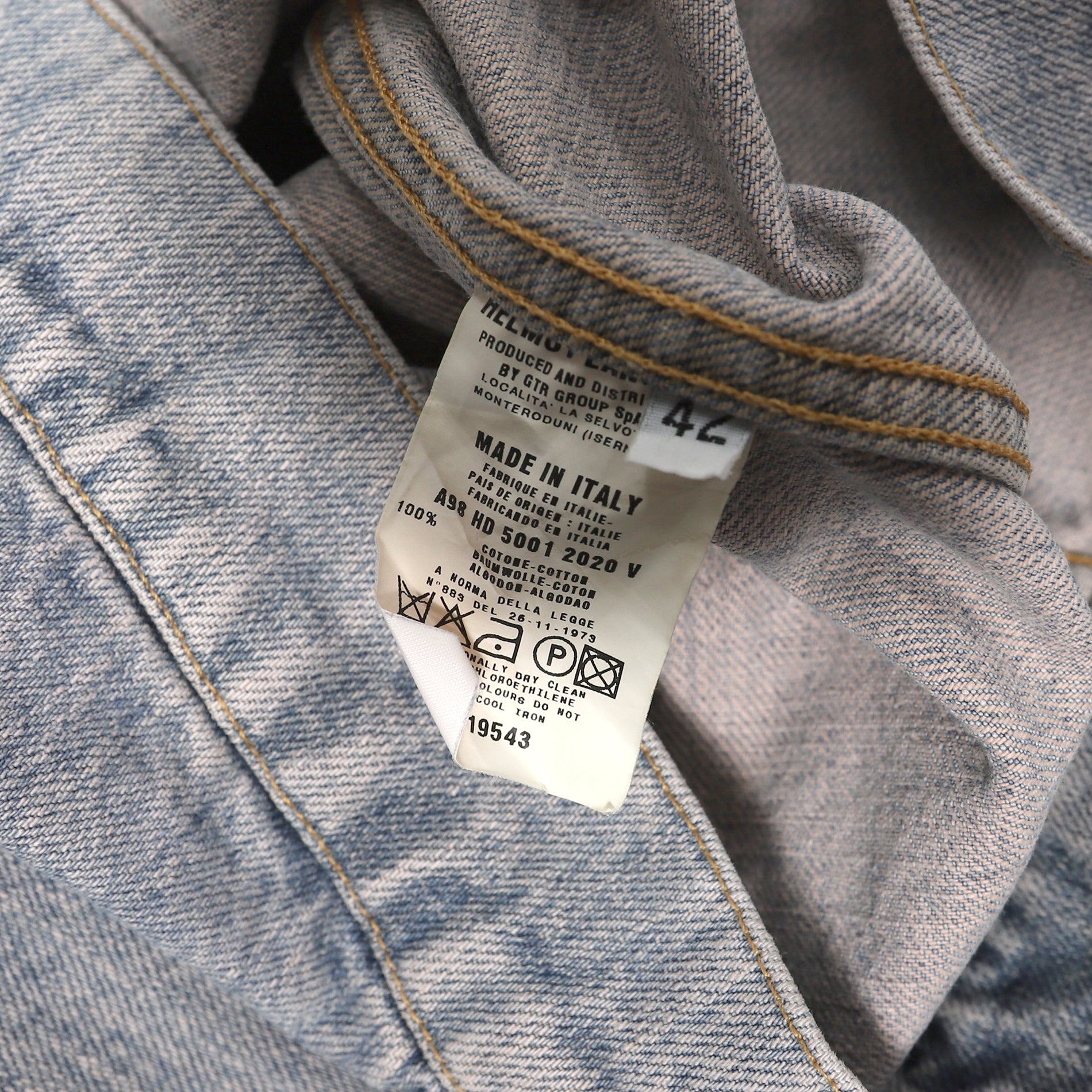 Helmut Lang 1998 Washed Blue Denim Jacket – Ākaibu Store