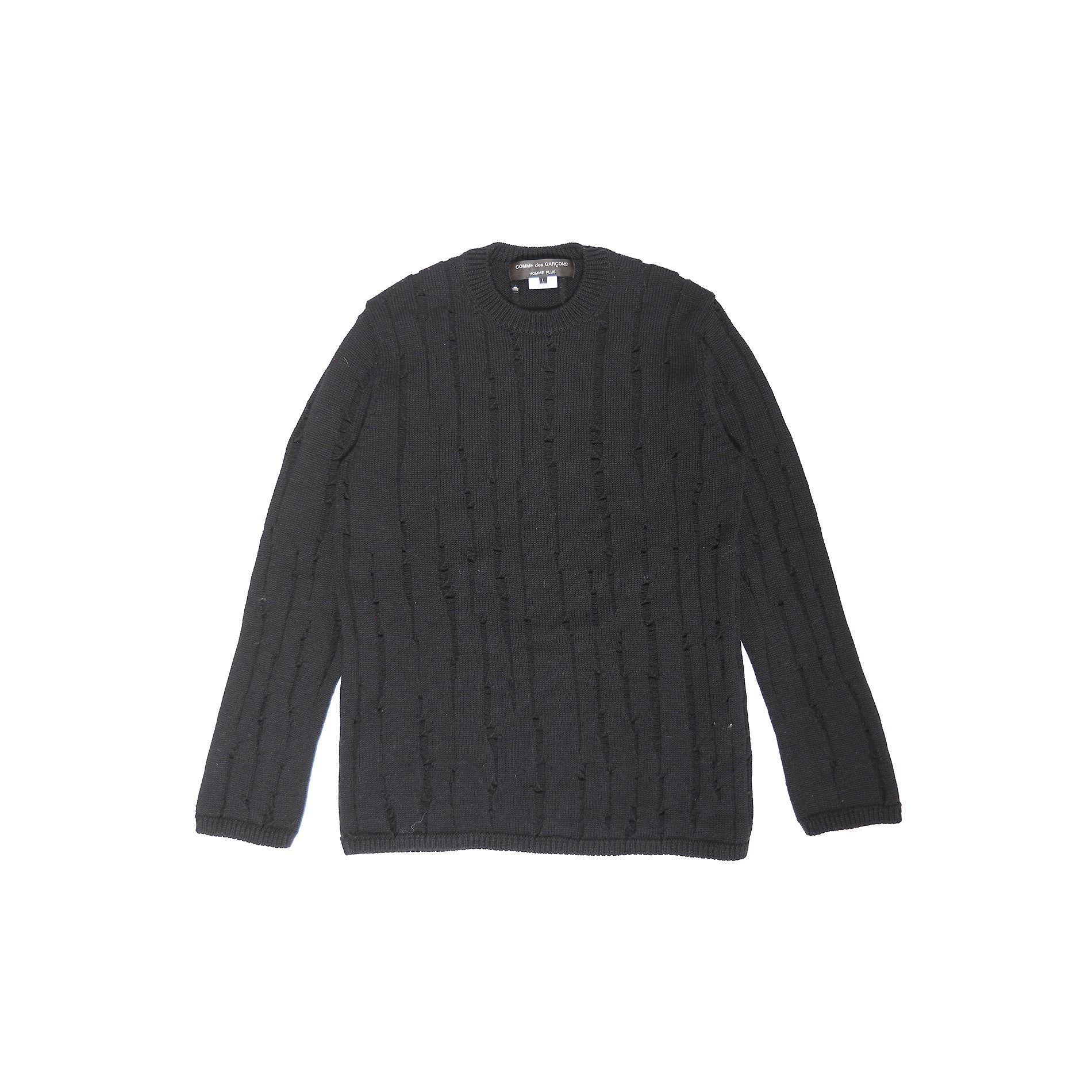 Comme des Garçons Homme Plus AD2018 Distressed Knit Pullover