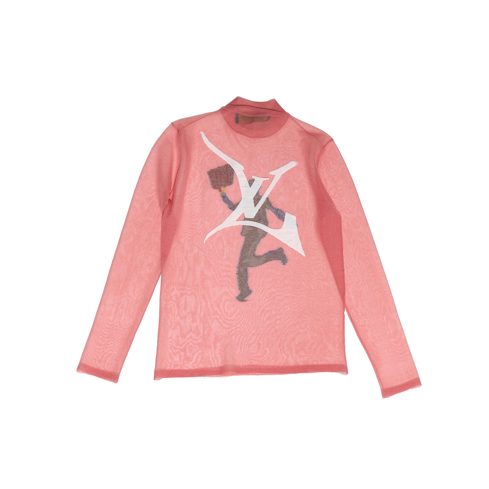 Louis Vuitton Dusty Pink Mohair Rib Knit Tapered Waist Sweater XS Louis  Vuitton