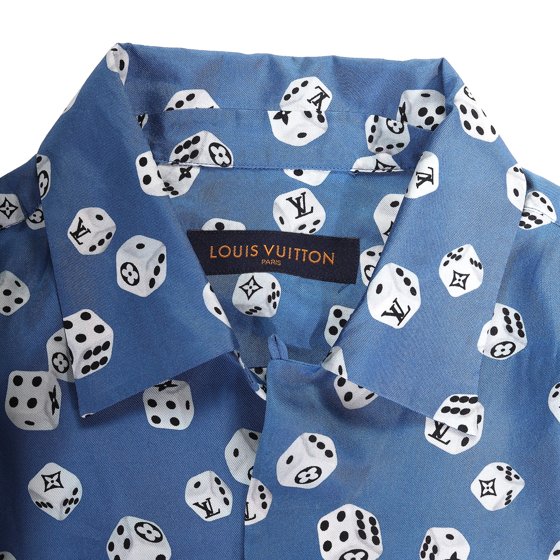 Louis Vuitton Monogram Bandana Shortsleeve Shirt Bleached Blue Men's - FW22  - US