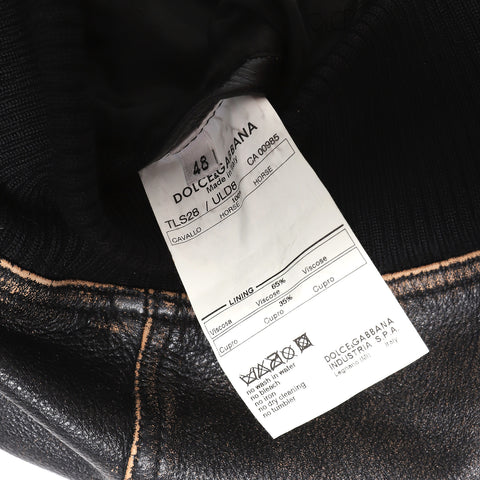 Dolce & Gabbana SS03 Transformable Horse Leather Motocycle Jacket – Ākaibu  Store