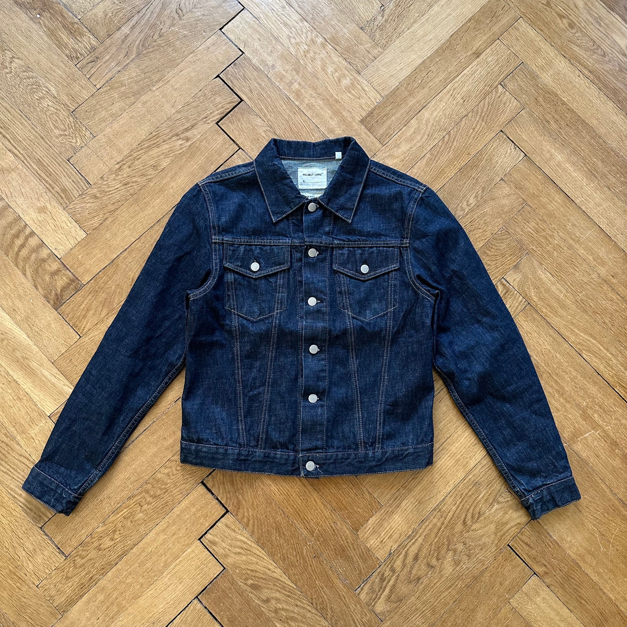 Helmut Lang Classic Raw Denim Trucker Jacket - Ākaibu Store