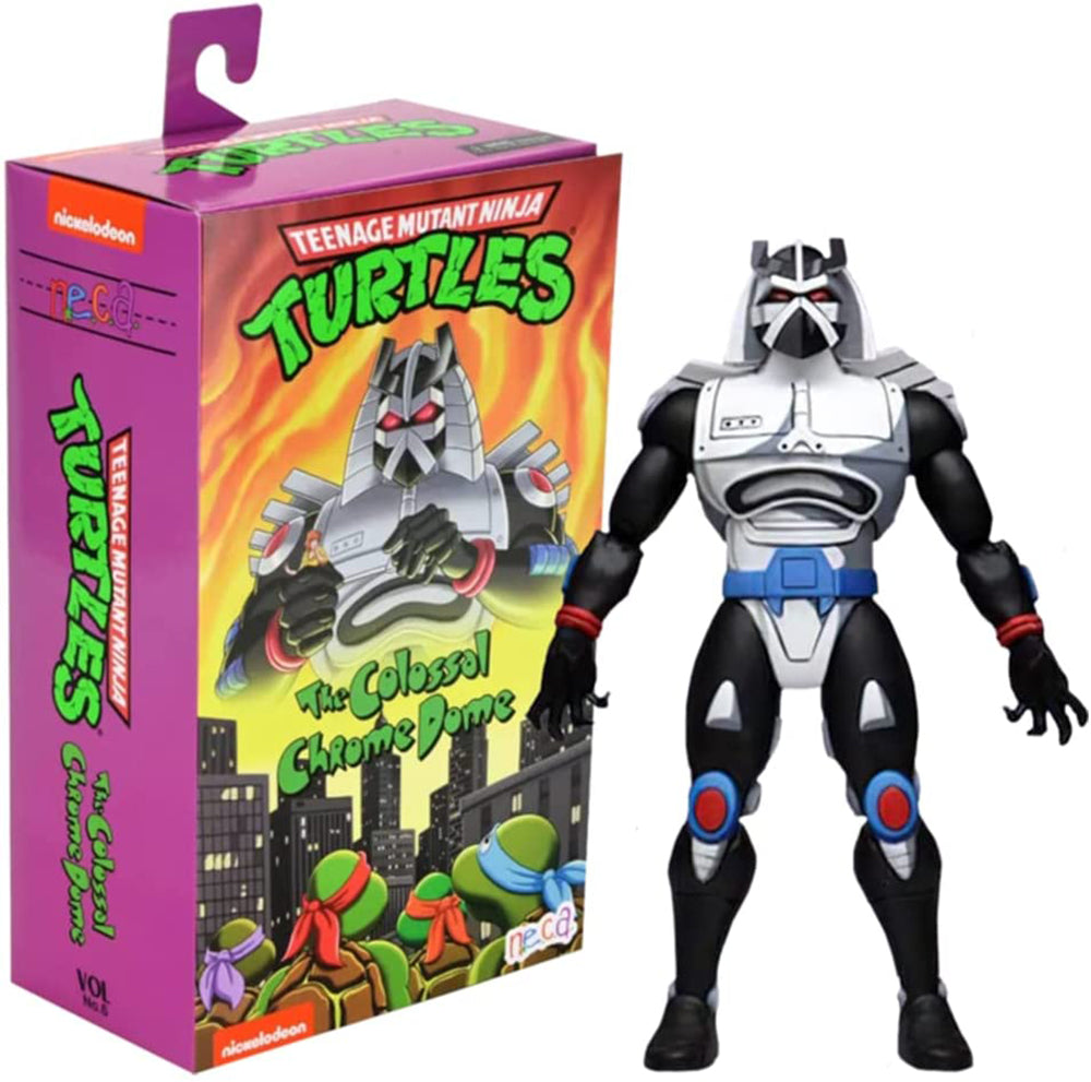 Neca TMNT Cartoon The Colossal Chrome Dome Action Figure