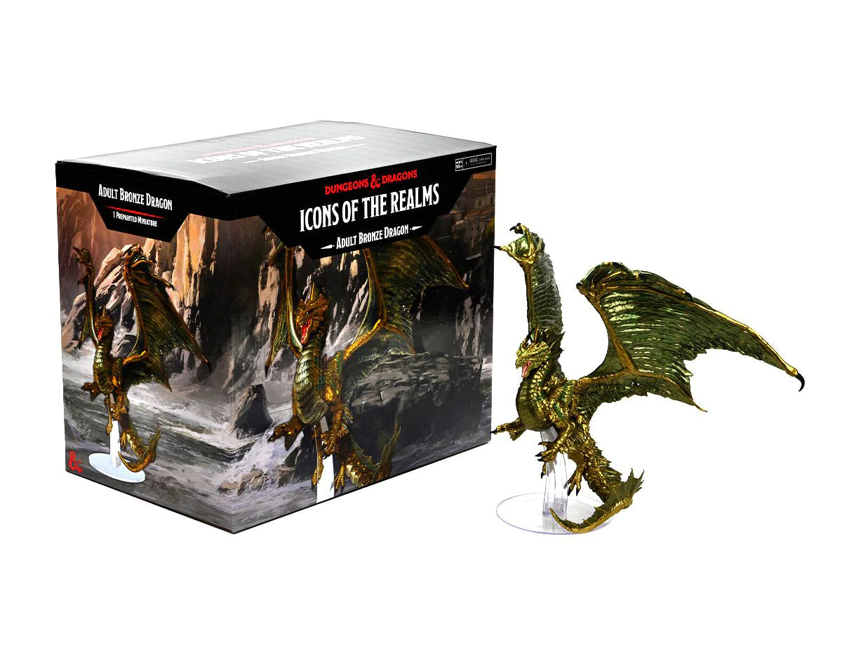 D&D Icons of the Realms Adult Bronze Dragon Premium Figure (OPEN BOX)