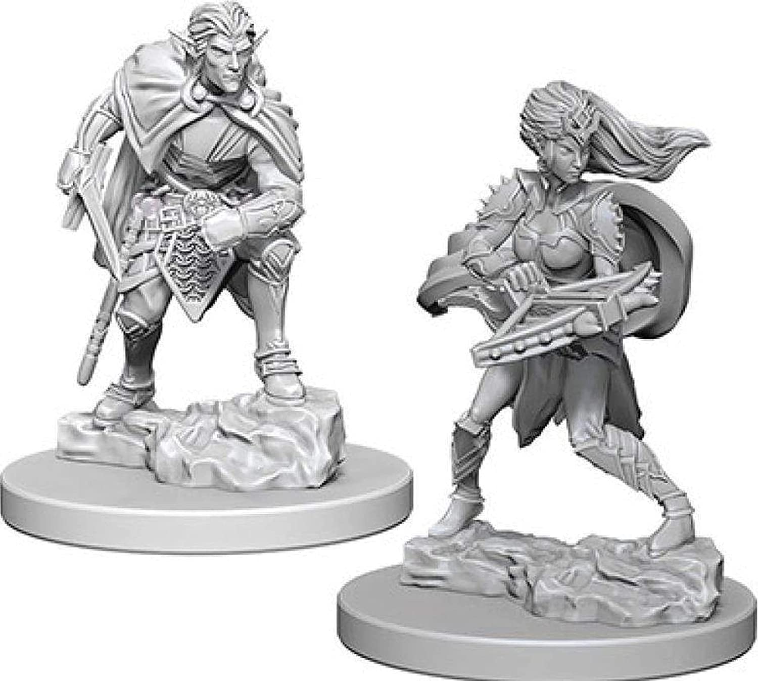 Nolzur's Unpainted D&D Miniatures Drow Wave 4