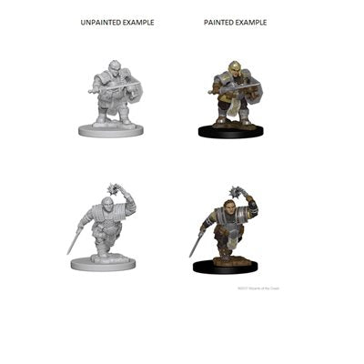 Nolzur's Unpainted D&D Miniatures Dwarf Fighter (Female) W2