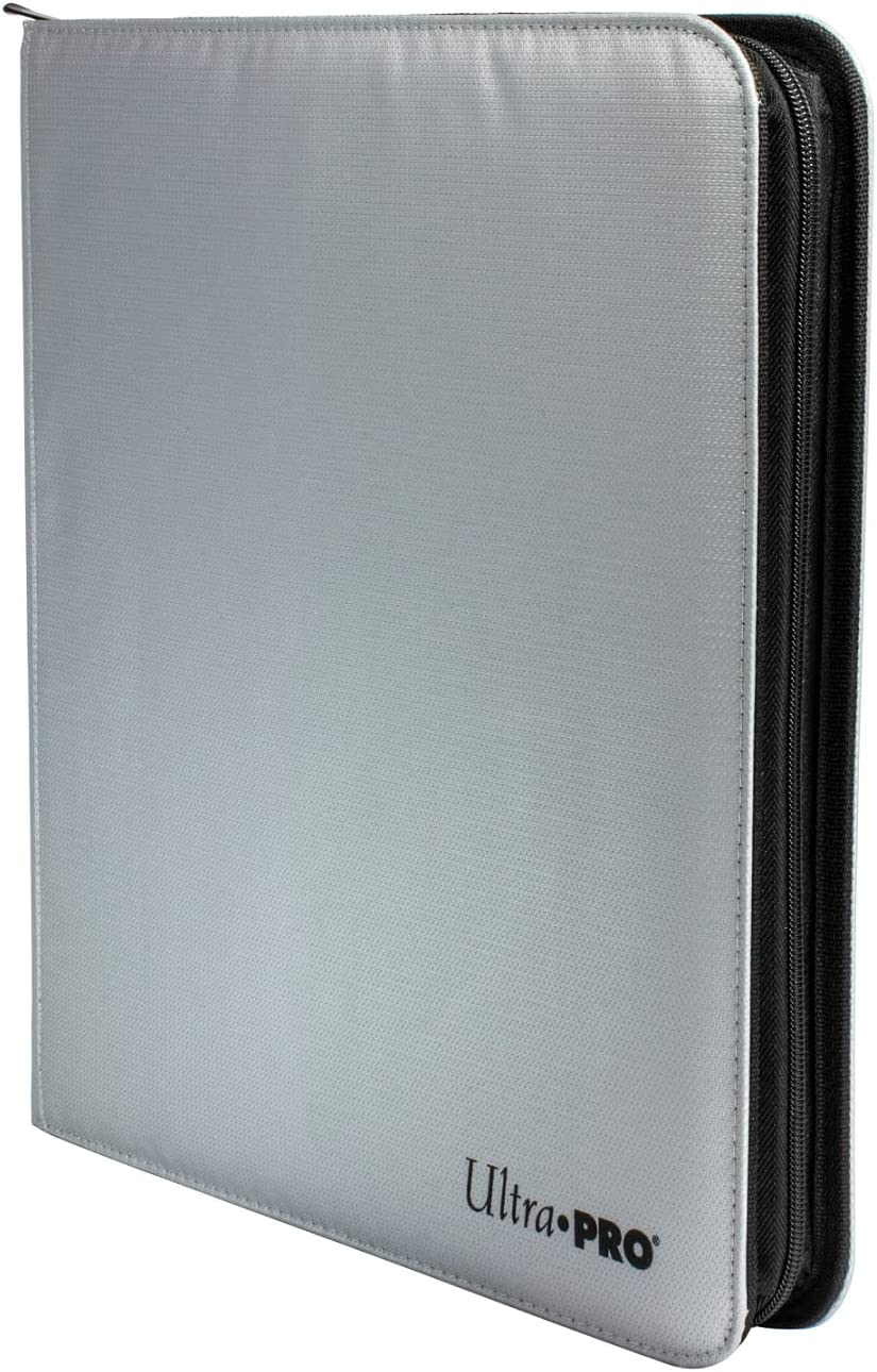 12-Pocket Zippered PRO-Binder - Silver Made With Fire Resistant Materials