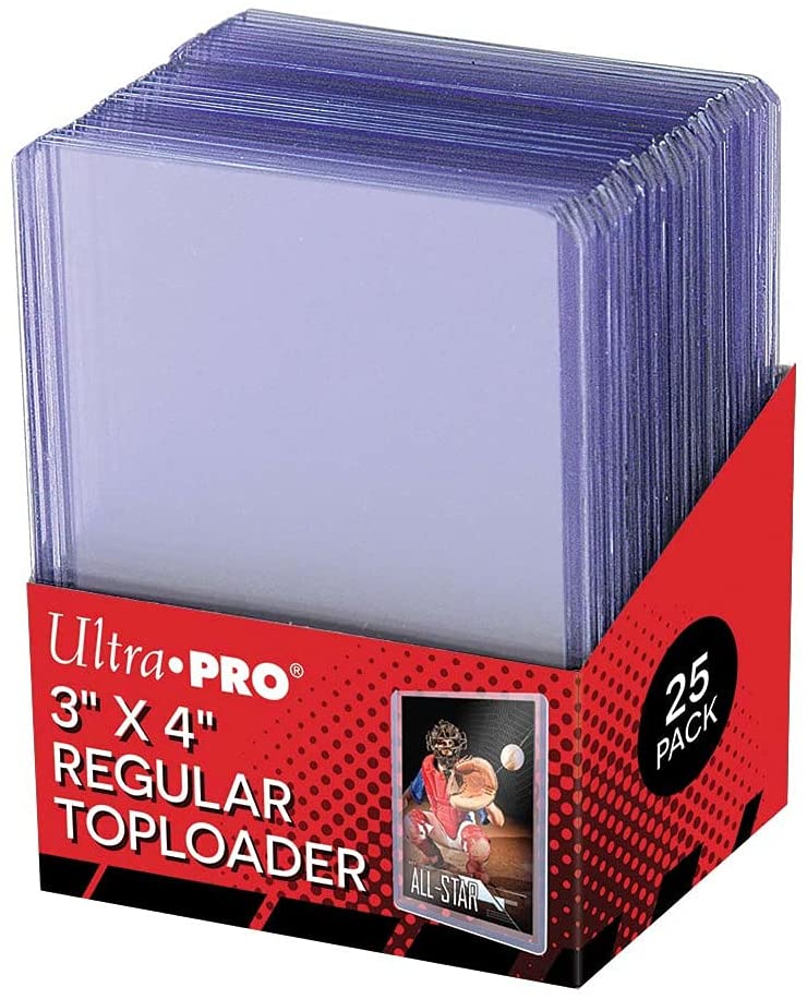 100 - Ultra Pro 3" x 4" Regular Toploader, (4 packs of 25)