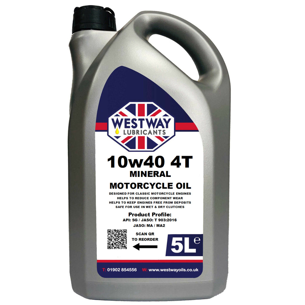 10w40 4T Mineral Classic Motorcycle Oil – Westway Oils