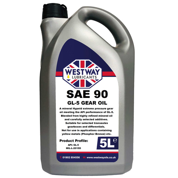 SAE 90 Hypoid Gear Oil GL-5 Mineral Oil – Westway Oils