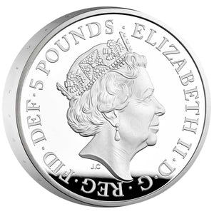 2021 UK £5 Alfred the Great Silver Piedfort Proof
