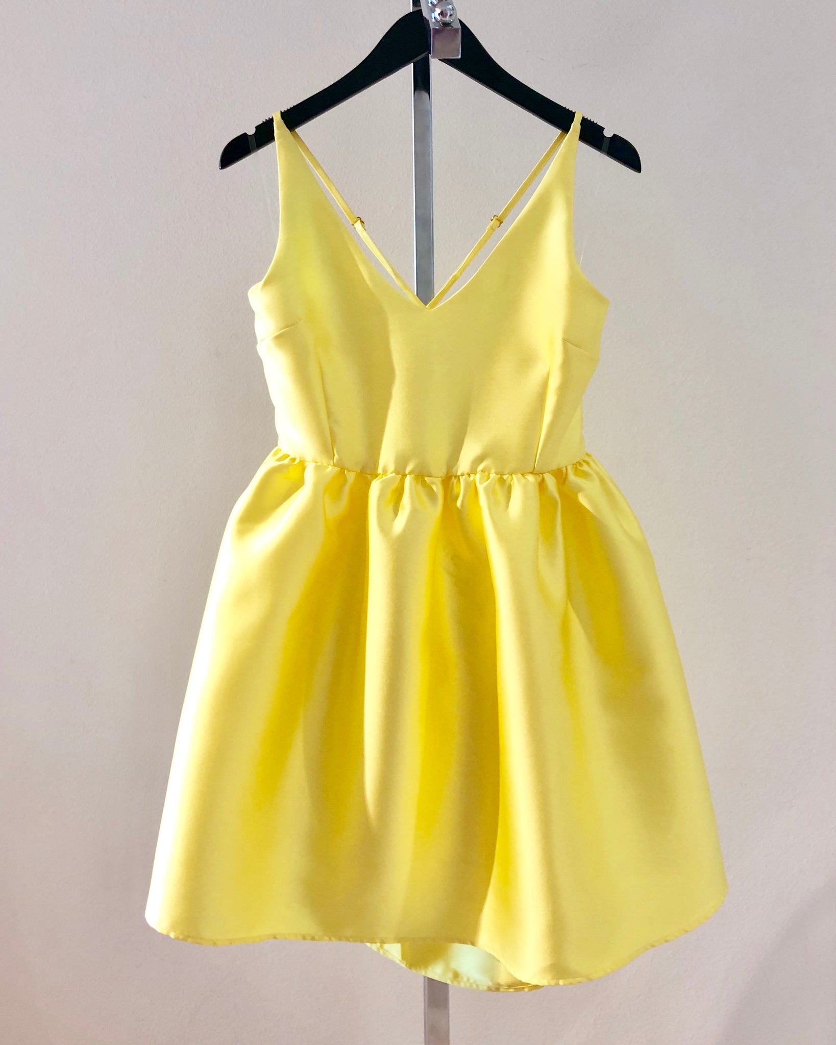 yellow tulip dress