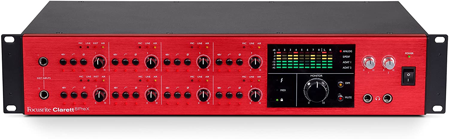 Focusrite Clarett 8PreX – The Little MIDI Store