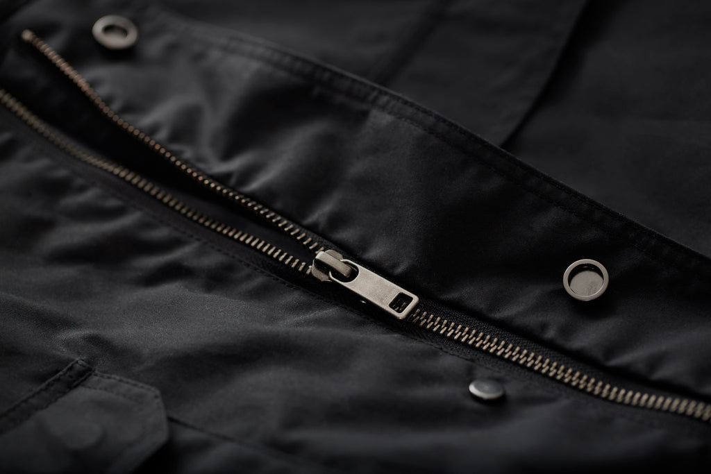 frahm jacket zips buttons