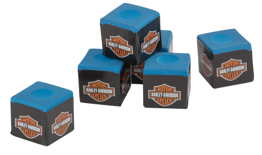 Brunswick Gold Crown Chalk 12 Cube Box - Blue