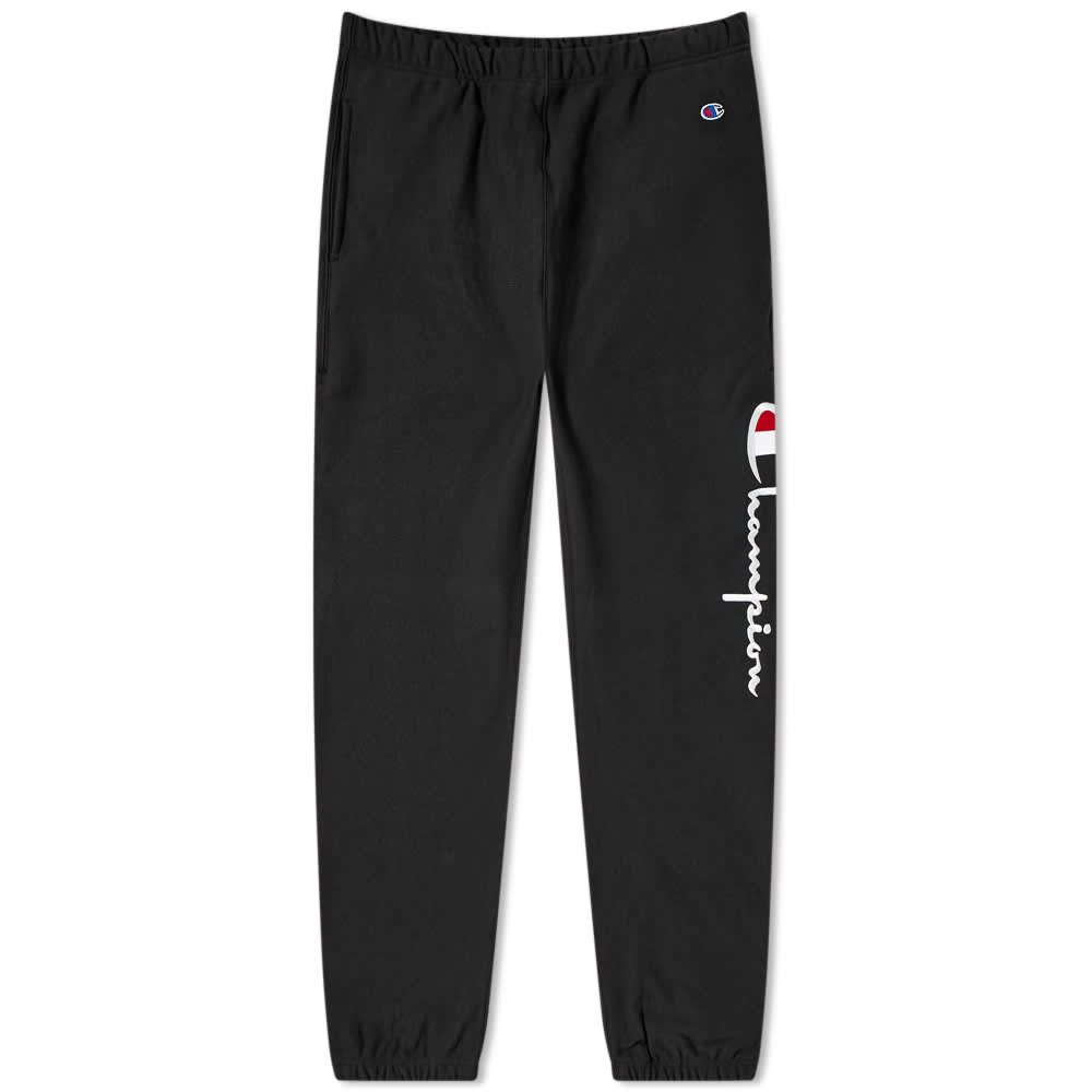 champion sweatpants with logo on side