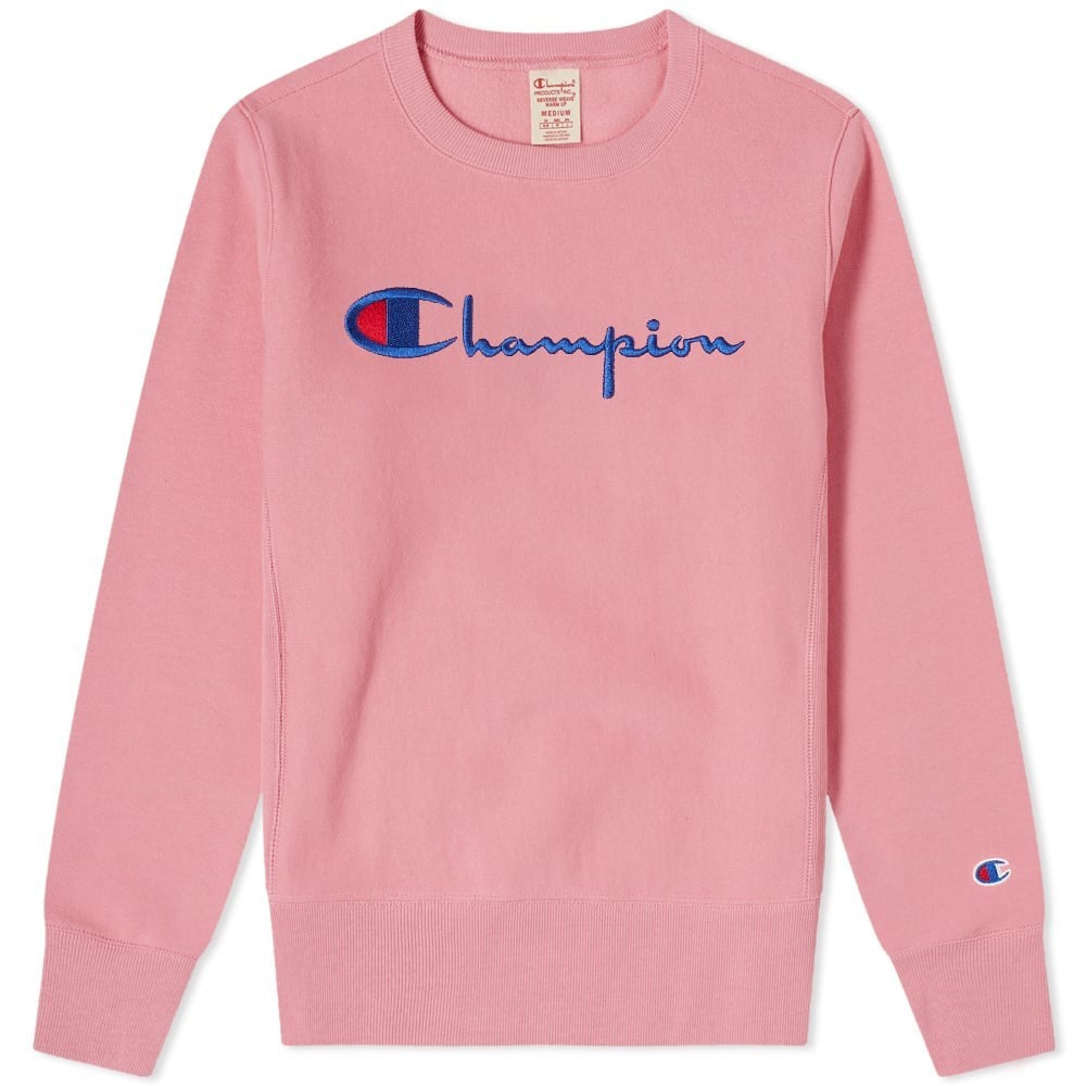 champion reverse weave pink