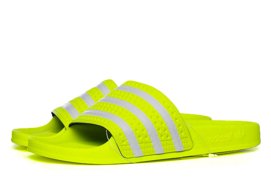 adilette slides yellow