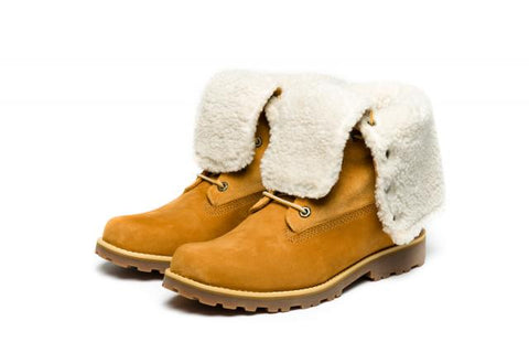 premium shearling 6 inch boot for men in yellow
