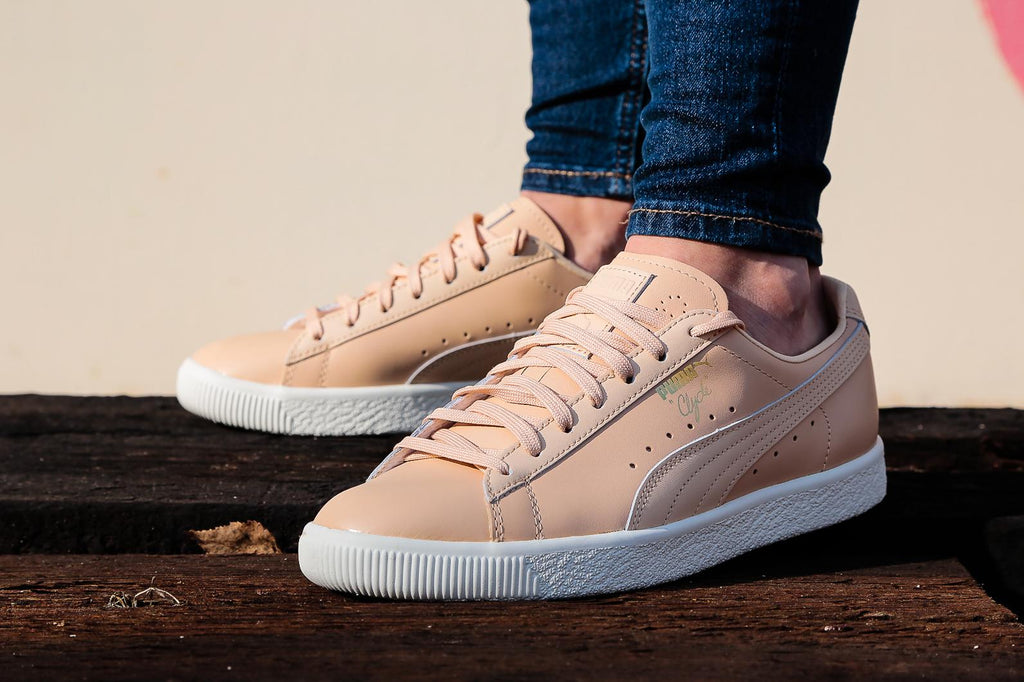 puma clyde natural sneakers