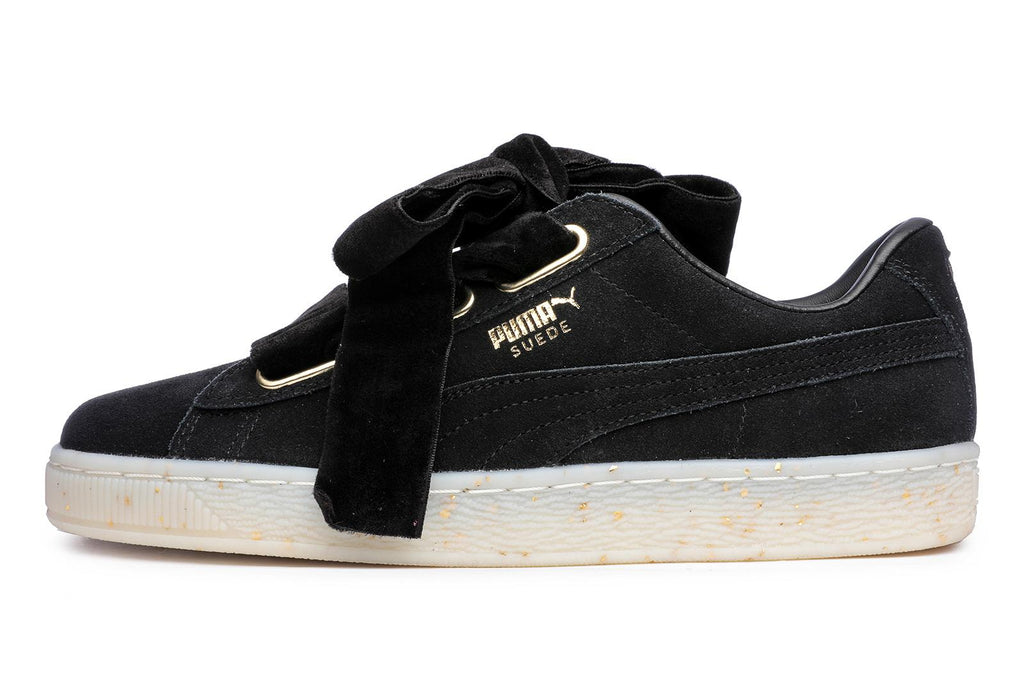 puma heart suede black