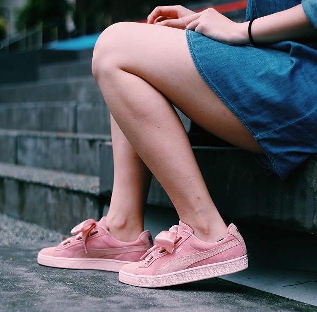 Puma Suede Heart Pebble Sneakers Pink 
