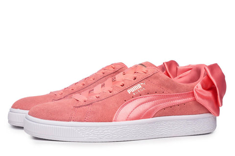 puma pink bow trainers