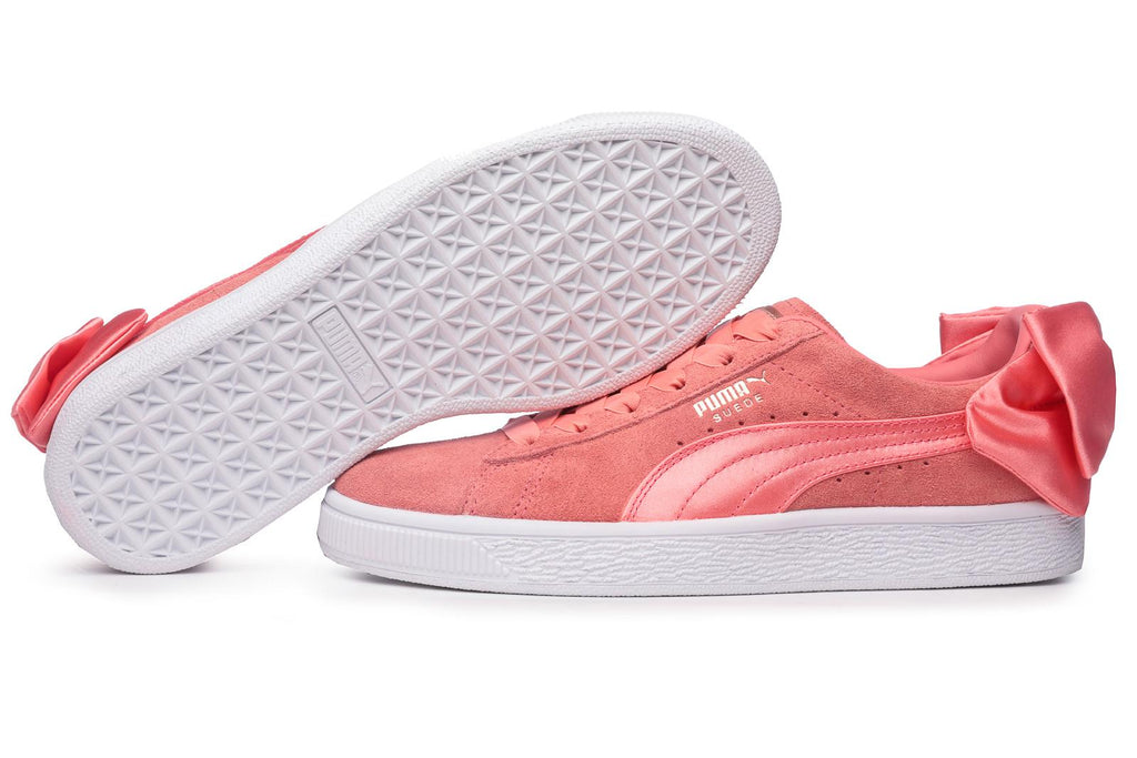 puma bow trainers pink