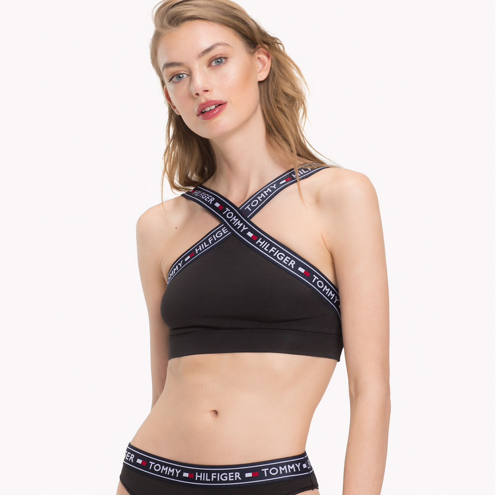 tommy hilfiger black bralette