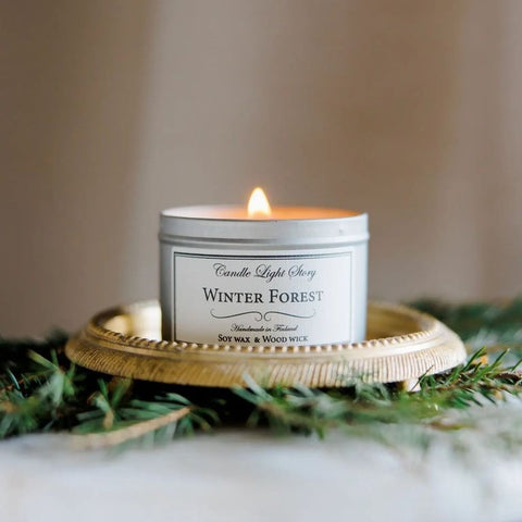 Winter Forest soy wax candle, Candle Light Story