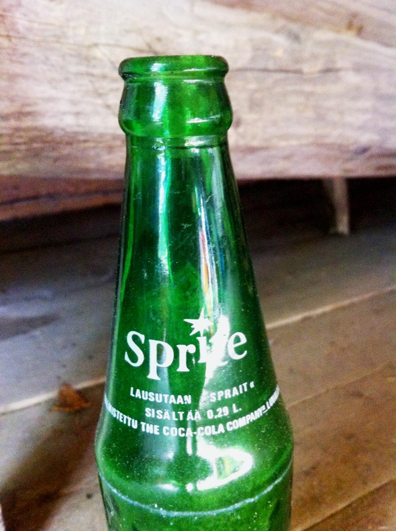 An old soda bottle from the country