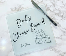 Personalised Glass Cheese Board 20x20cm