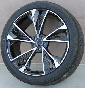Audi Wheels 5671 19x8.5 5x112 Black Machined fit A3 S3 A4 S4 A5 S5 A6 Q3 Q5 RS