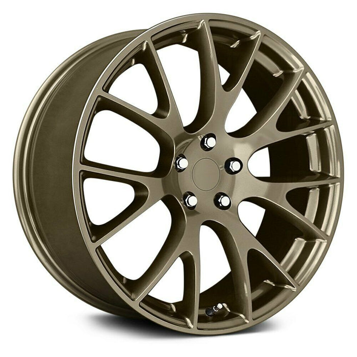 Dodge Wheels V1180 22x9.5 5x139.7 Gloss Bronz fit Durango Hellcat Style