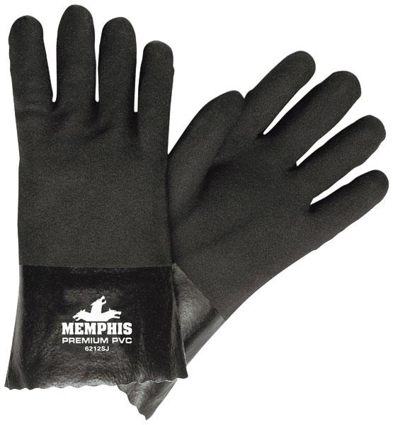 black pvc gloves