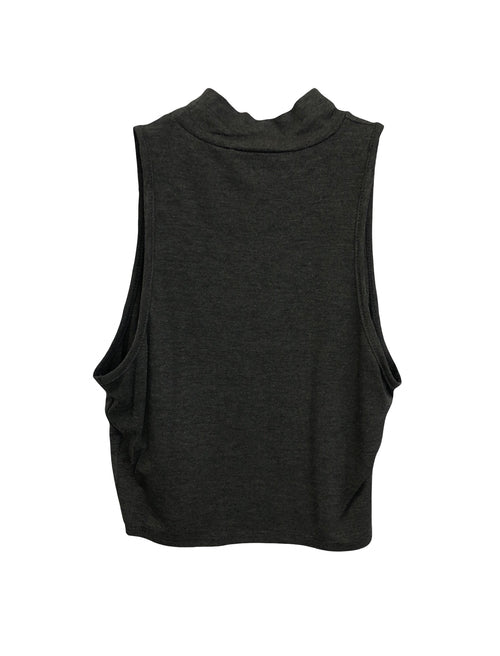 Sleeveless Mock Neck Top - Black