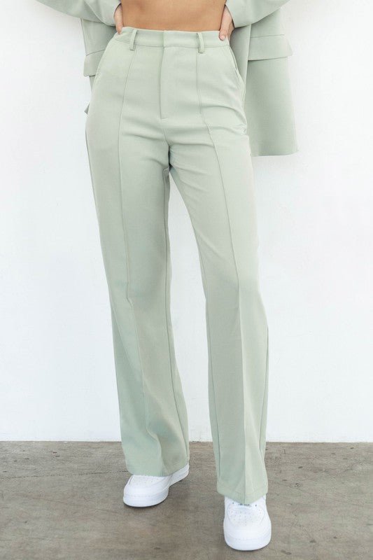 foufou belted straight pants