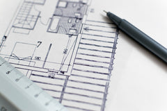 drawn architectural home plans with a pen