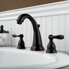 Oil rubbed bronze faucet