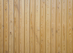 Real wood paneling, unpainted.